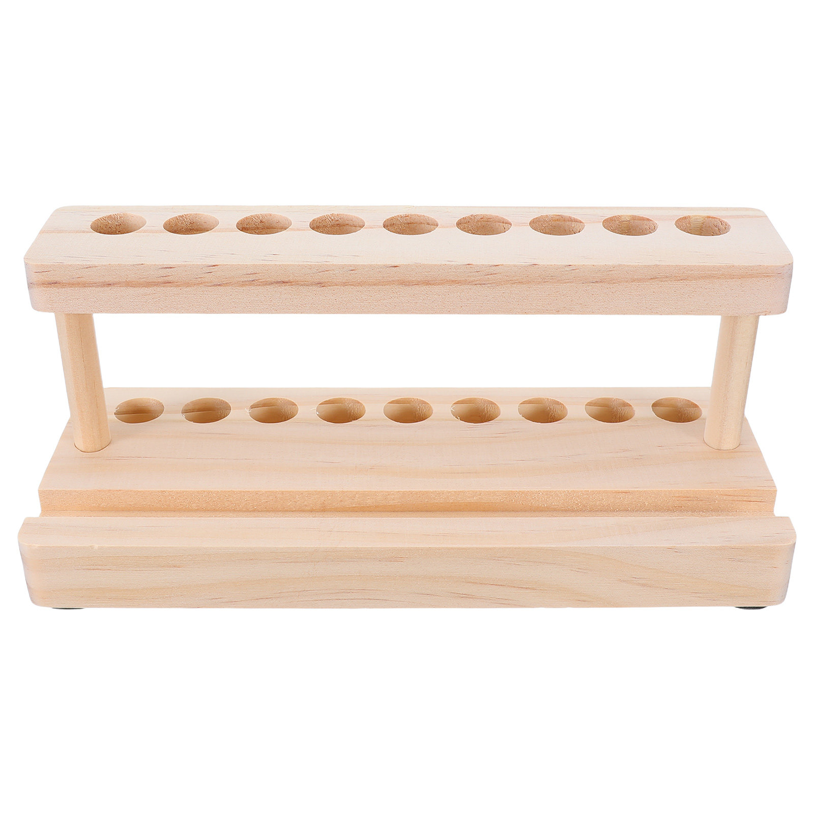 Wooden Fountain Pen Desk Stand Holder - Holz-Handyständer mit Stifthalter, Schreibtisch-Organizer aus Naturholz