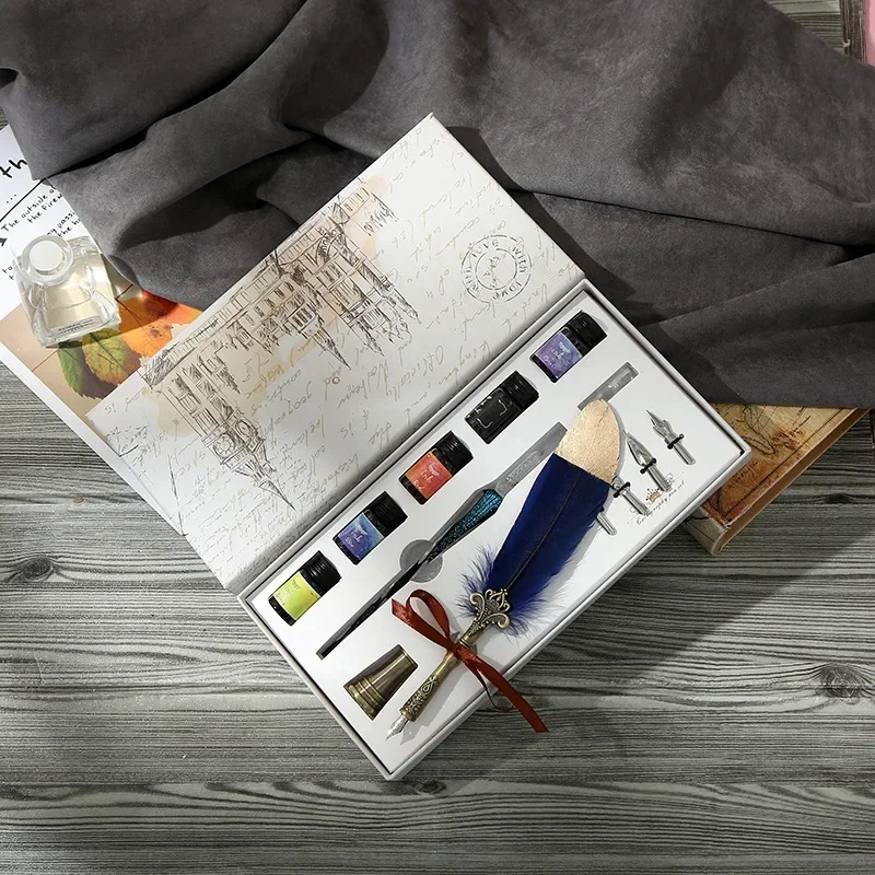 Glass Dip Pen Calligraphy Ink Set - 1 Stück Glasstift mit Tinte, Mercury