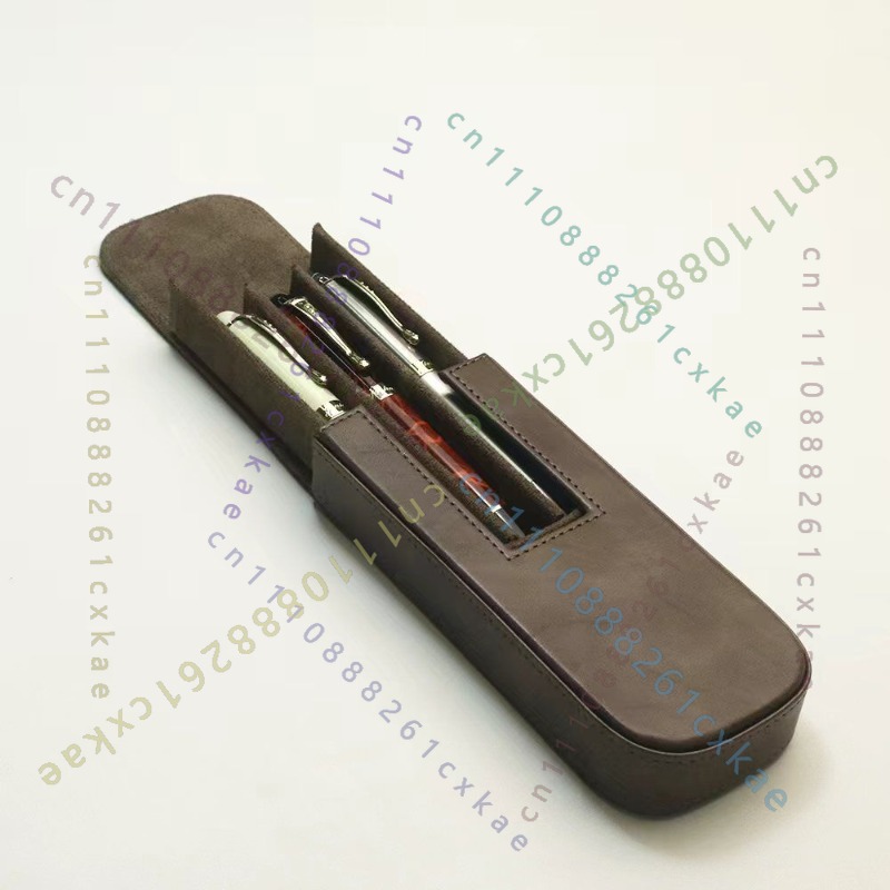 Leather Fountain Pen Case 3 Slots Pouch - 3-Fach-Stiftaufbewahrungstasche, PU-Leder, tragbar, stoßfest, staubdichter Stifthalter