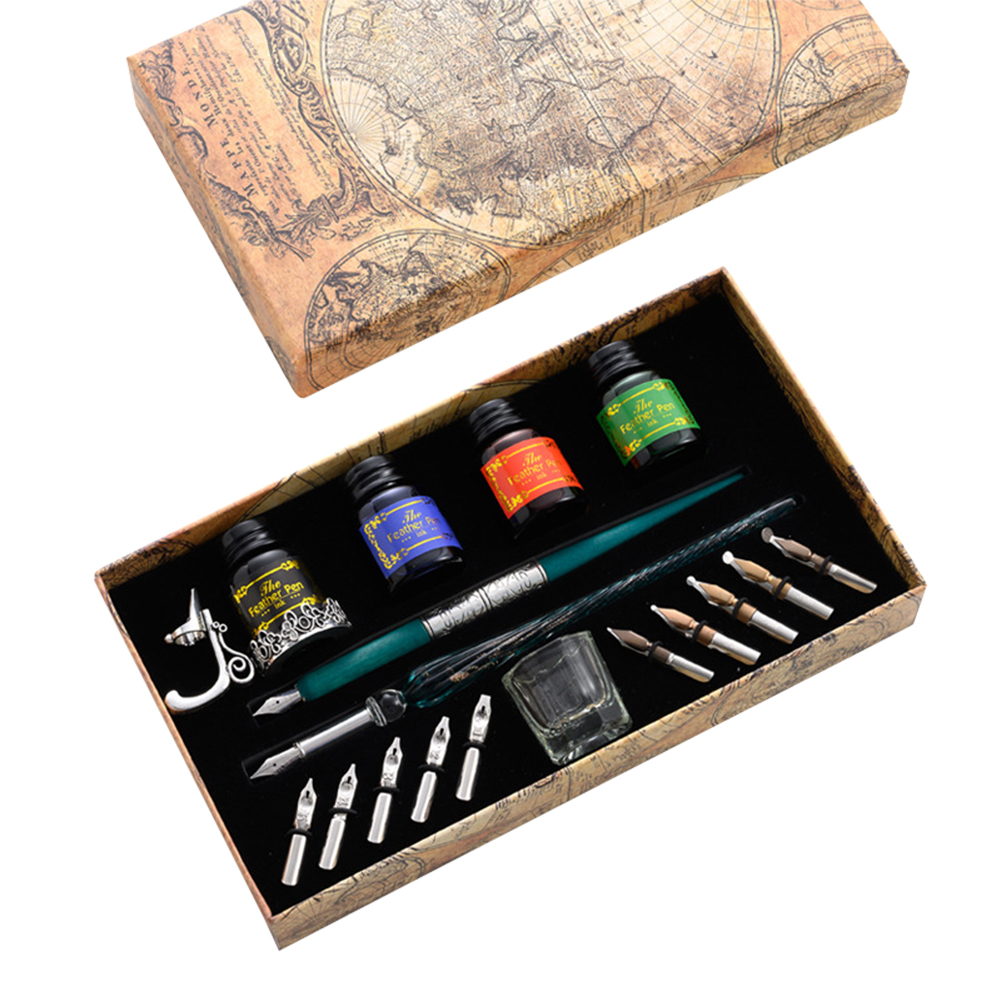 Einzigartige Füllfeder-Sets, F – Glass Dip Pen Calligraphy Ink Set Bewertung und Preis