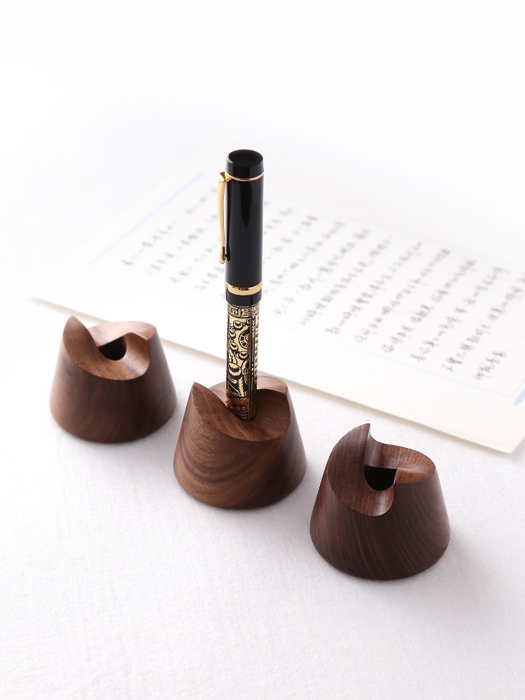 Walnussholz Stifthalter für Di – Wooden Fountain Pen Desk Stand Holder Bewertung und Preis