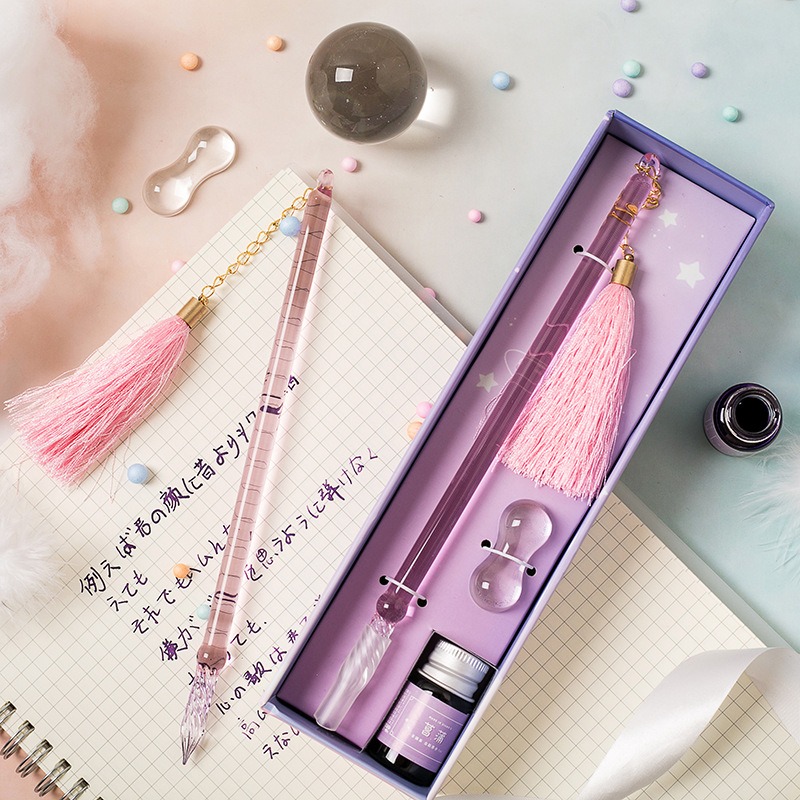 Glas-Dip-Pen-Kalligraphie-Set  – Glass Dip Pen Calligraphy Ink Set Bewertung und Preis