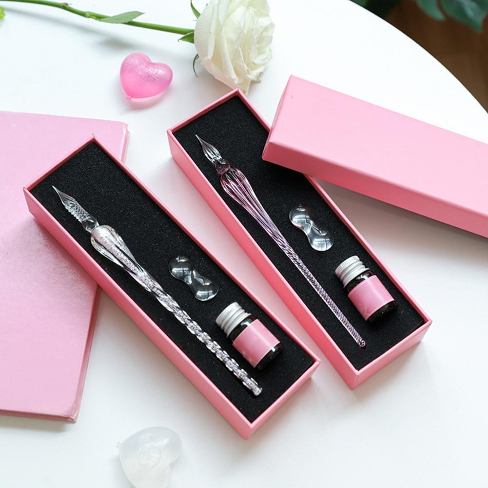 Glas-Tauchstift-Set mit Tinte  – Glass Dip Pen Calligraphy Ink Set Bewertung und Preis