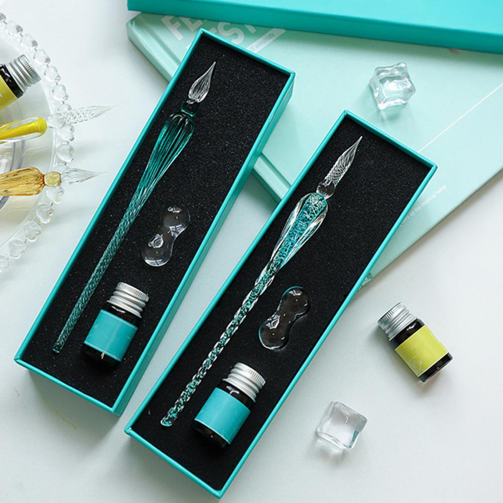 Glas-Tauchstift-Set mit Tinte  – Glass Dip Pen Calligraphy Ink Set Bewertung und Preis