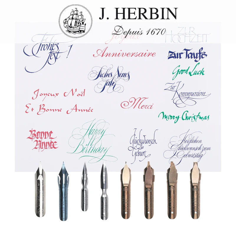 Original France's J. Herbin x  – Fountain Pen Calligraphy Flex Nib Bewertung und Preis