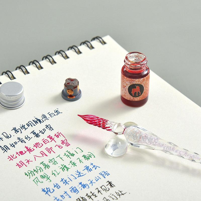 Neue Kristall Glas Stift Starr – Glass Dip Pen Calligraphy Ink Set Bewertung und Preis