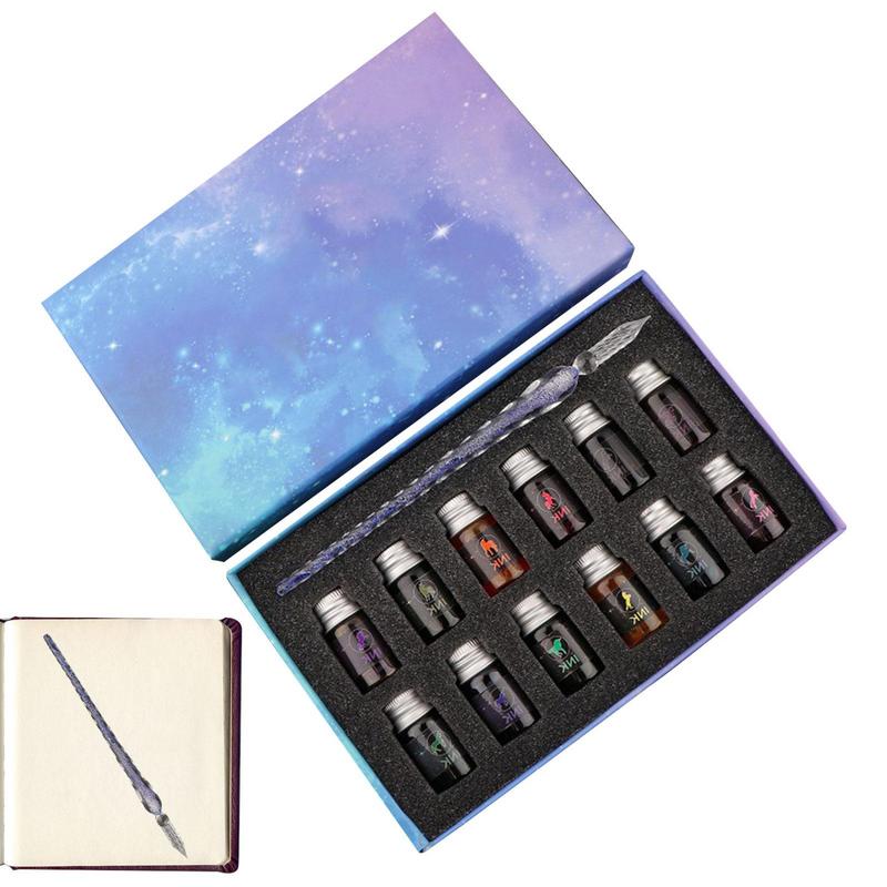 Neue Kristall Glas Stift Starr – Glass Dip Pen Calligraphy Ink Set Bewertung und Preis