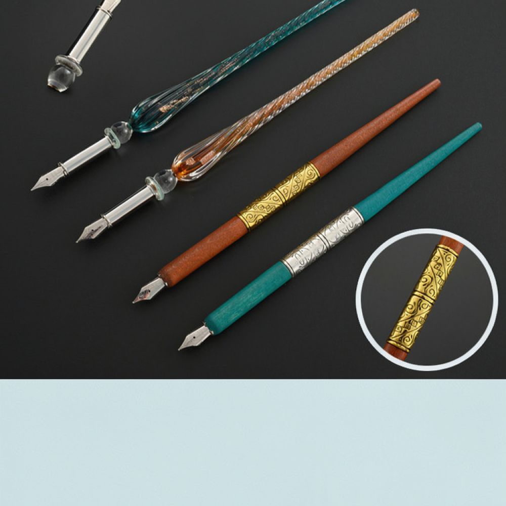 Modernes Glas-Füllfederhalter- – Glass Dip Pen Calligraphy Ink Set Bewertung und Preis