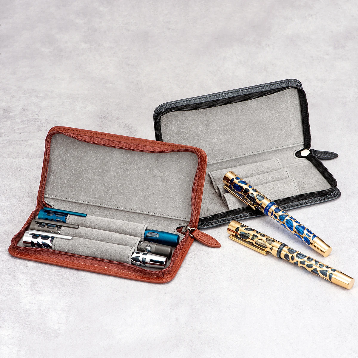 Asvine Echt leder Füll federha – Leather Fountain Pen Case 3 Slots Pouch Bewertung und Preis