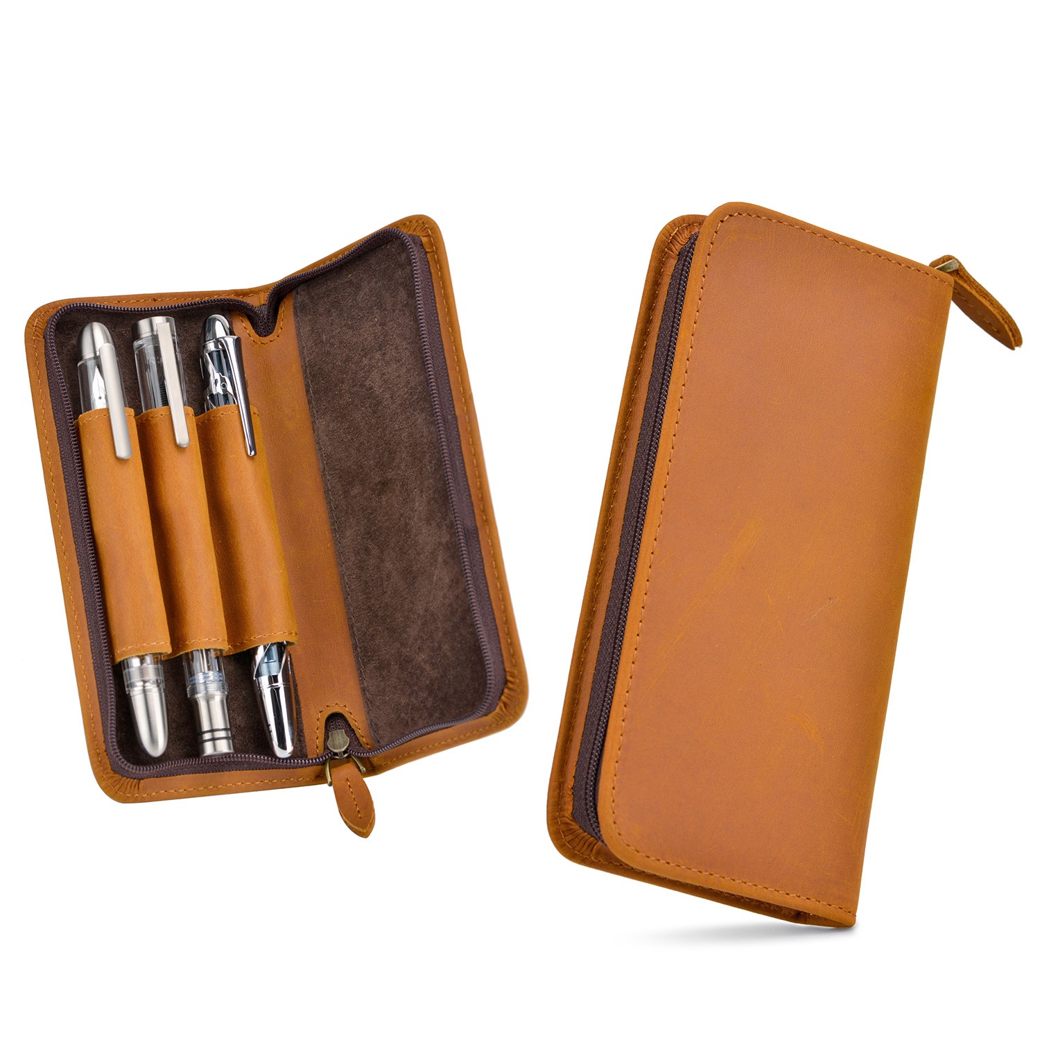 Asvine Luxus 3 Slots Füll fede – Leather Fountain Pen Case 3 Slots Pouch Bewertung und Preis