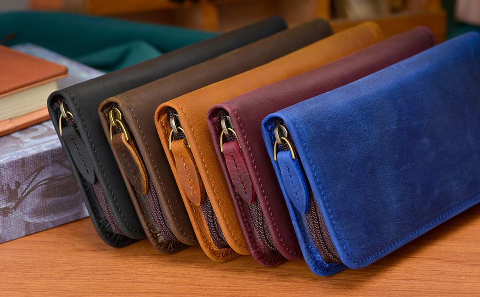3 Slots handgemachte verrückte – Leather Fountain Pen Case 3 Slots Pouch Bewertung und Preis
