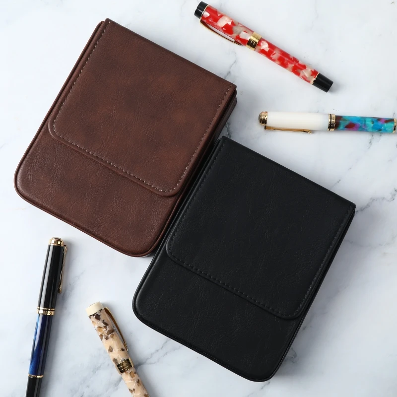 Luxuriöse PU-Leder-Füllfederha – Leather Fountain Pen Case 3 Slots Pouch Bewertung und Preis