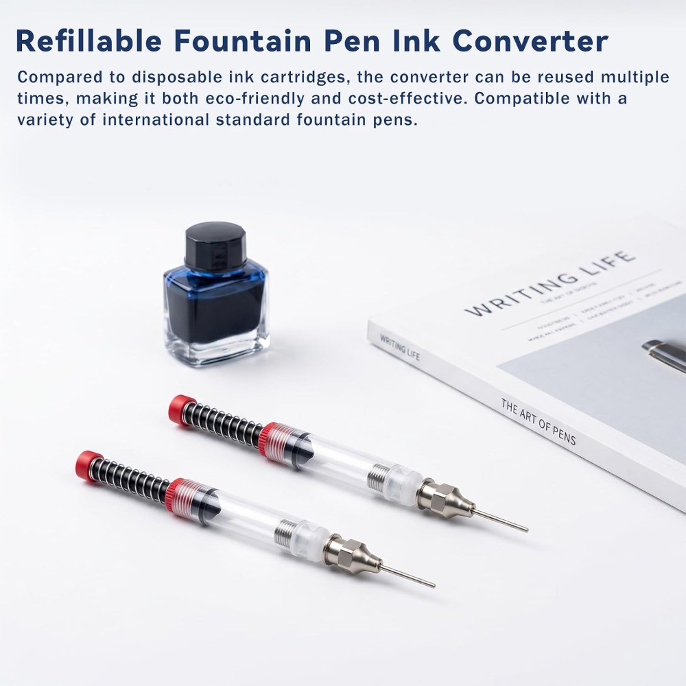 1-10 Stück Füllfederhalter-Tin – Fountain Pen Converter Ink Suction Bewertung und Preis