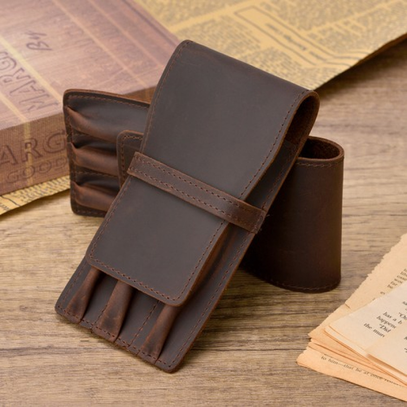 A+ 3-Flitz-Füllfederhalteretui – Leather Fountain Pen Case 3 Slots Pouch Bewertung und Preis