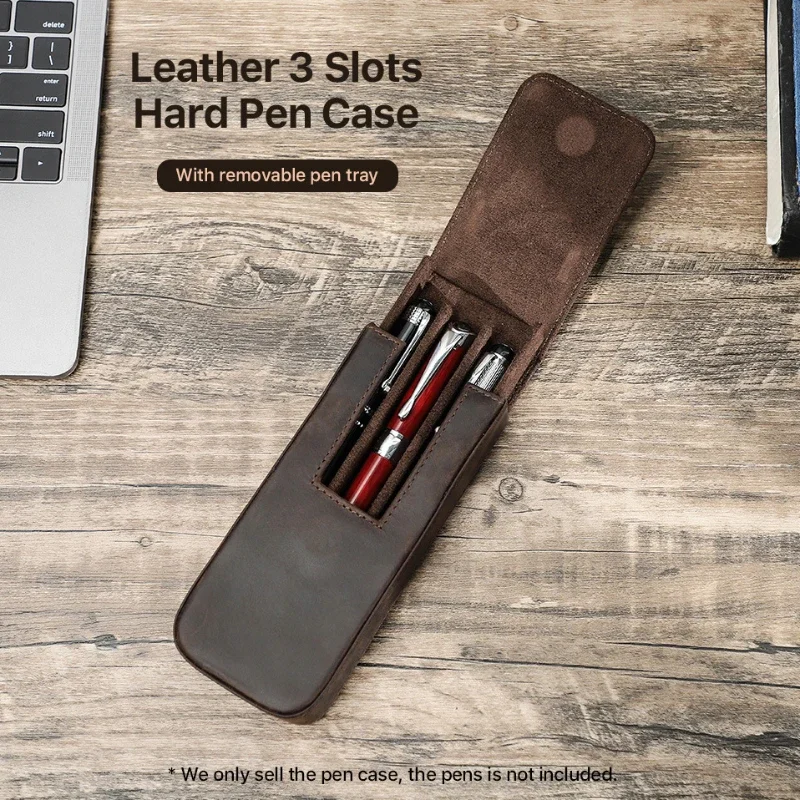 Luxus Echtes Leder 2/3/6/12 Sl – Leather Fountain Pen Case 3 Slots Pouch Bewertung und Preis