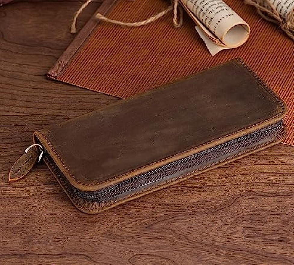 Asvine Vintage Leder Füll fede – Leather Fountain Pen Case 3 Slots Pouch Bewertung und Preis