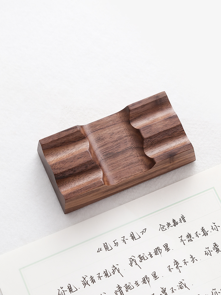 Stifthalter aus Walnussholz, S – Wooden Fountain Pen Desk Stand Holder Bewertung und Preis