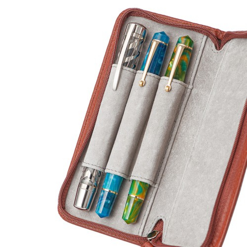 A+ Füllfederhalteretui aus ech – Leather Fountain Pen Case 3 Slots Pouch Bewertung und Preis
