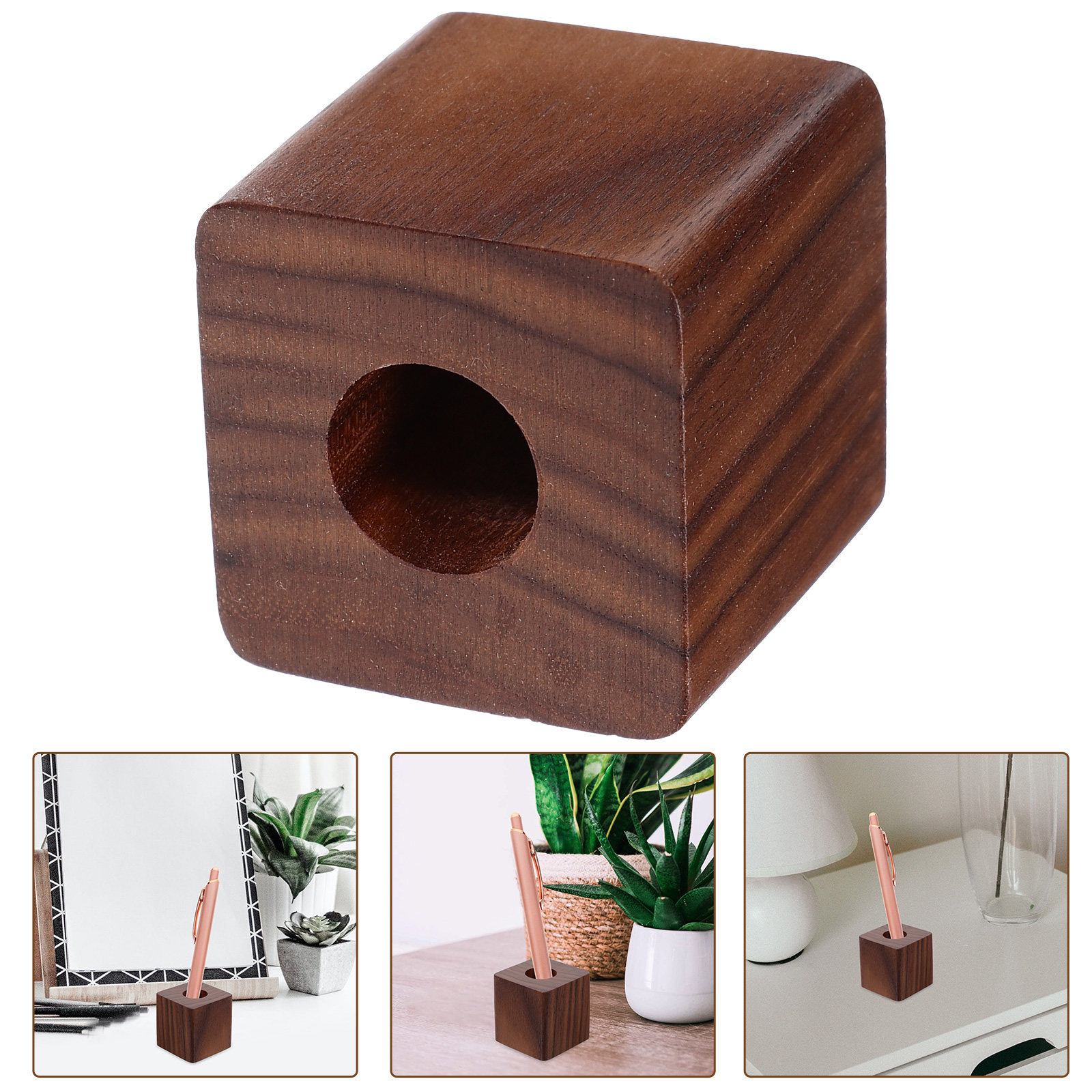 Stifthalter aus Walnussholz fü – Wooden Fountain Pen Desk Stand Holder Bewertung und Preis